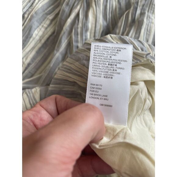 Urban Outfitters Stripe Bustier Like Sleeveless Romper Summer Lightweight M - Picture 4 of 5